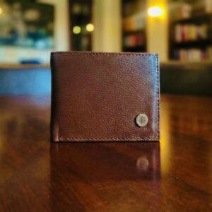 Dark Brown Vegan RFID wallet