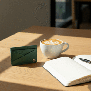 Teal Green Ultra Sleek Card Holders